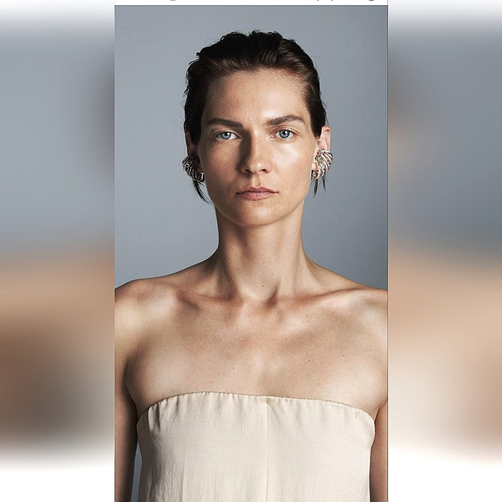 ZARA ZW COLLECTION ECRU STRAPLESS JUMPSUIT 🤩🤩🤩 - Picture 2 of 8